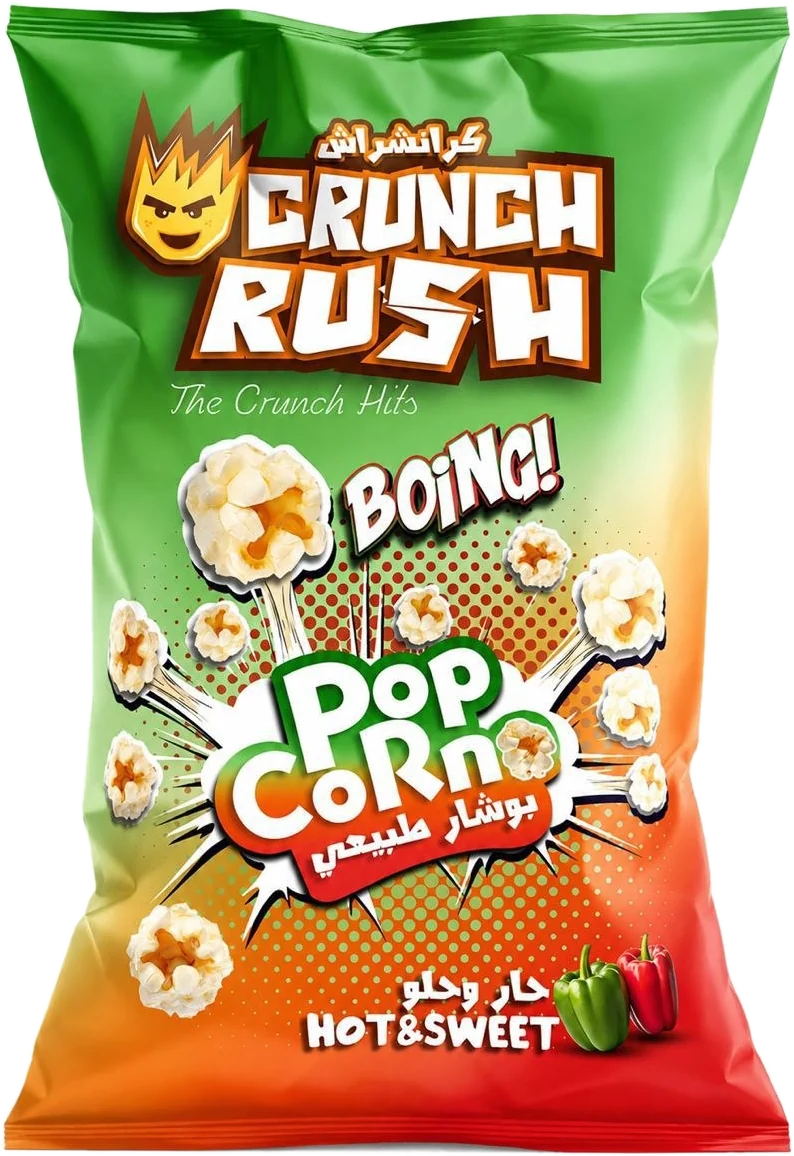 Crunch Rush Pop Corn — Hot & Sweet